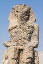 Colossus of Memnon, statue of Pharaoh Amenhotep III, Luxor Royalty Free Stock Photo