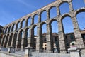 Colossus Segovia Aqueduct In A Frontal Shot. Architecture History Travel.