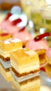 Colouful dessert buffet, afternoon high tea Royalty Free Stock Photo