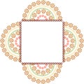 Colouful Henna frame