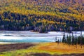 The Colour of Autumn,Wolong Bay Royalty Free Stock Photo