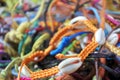 Colour bracelets hand knotted rope hand weaving