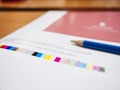 Colour chart on Digital Printing Offset Industry Royalty Free Stock Photo