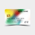 Colour credit card desing. And inspiration from abstract.
