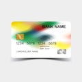 Colour credit card desing. And inspiration from abstract.