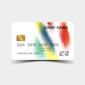 Colour credit card desing. And inspiration from abstract.