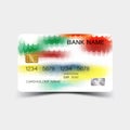 Colour credit card desing. And inspiration from abstract.