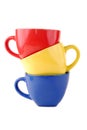 Colour cups Royalty Free Stock Photo