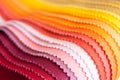 Colour fabric samples Royalty Free Stock Photo