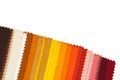 Colour fabric samples Royalty Free Stock Photo