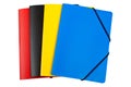 Colour folders isolated Royalty Free Stock Photo