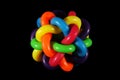 Colour-full plastic ball Royalty Free Stock Photo