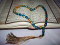 Colour full of prayer beads pattern texture background