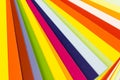 Colour guide in stripes, multicolor background. Color card palette