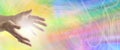 Colour Healing website banner Royalty Free Stock Photo