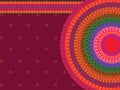 Colour Henna Mandala Background Royalty Free Stock Photo