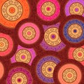 Colour Henna Mandala Background