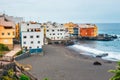 Colour houses of Punta Brava in Puerto de la Cruz, Tenerife