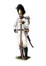 Napoleonic Austrian Grenadier Royalty Free Stock Photo