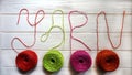 Colour jute yarn