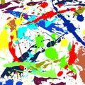 Colour paint blot, splashes, drops for background Royalty Free Stock Photo