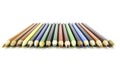 Colour pencils isolated on white background.Close up.Beautiful color pencils.Color pencils for drawing Royalty Free Stock Photo