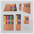 Colour Pencils with Packaging Design