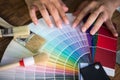 Colour swatches of many colours Royalty Free Stock Photo