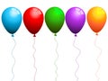 Coloured balloons