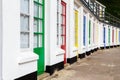 Coloured beach huts