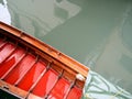 A coloured boat bottom Royalty Free Stock Photo