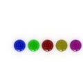 Coloured buttons