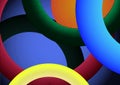 Coloured circles abstract wallpaper background Royalty Free Stock Photo