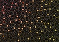 Coloured circles pattern design wallpaper background Royalty Free Stock Photo