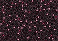 Coloured circles pattern design wallpaper background Royalty Free Stock Photo