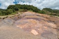 23 Coloured Earth in Vallee des Couleurs in Mauritius. National Park Royalty Free Stock Photo