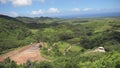 Coloured Earth in Vallee des Couleurs in Mauritius. National Park