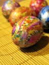 Coloured easter eggs