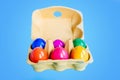 Coloured easter eggs