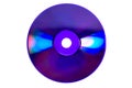 Coloured glares on violet CD/DVD Royalty Free Stock Photo
