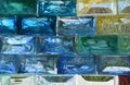 Coloured Glass Bricks Background