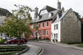 Coloured houses along Market Hill, Calne, Wiltshire