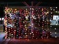 Coloured lights on a street stall in Athens, Greece