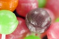 Lollipops with fruit bio Royalty Free Stock Photo