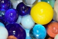 Coloured marbles close together - stock photo Royalty Free Stock Photo