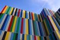 Coloured modern building Royalty Free Stock Photo