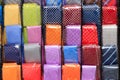 Coloured neckties background Royalty Free Stock Photo