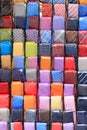Coloured neckties background Royalty Free Stock Photo