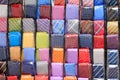 Coloured neckties background Royalty Free Stock Photo