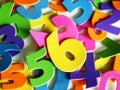 Coloured numbers Royalty Free Stock Photo